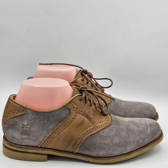 Frye saddle oxford two tone leather oxford shoes size 8 b main image 10